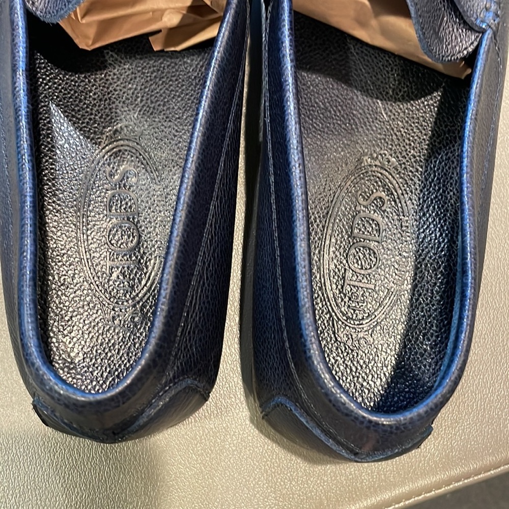 Men's Navy Loafers - Picture 10 of 11
